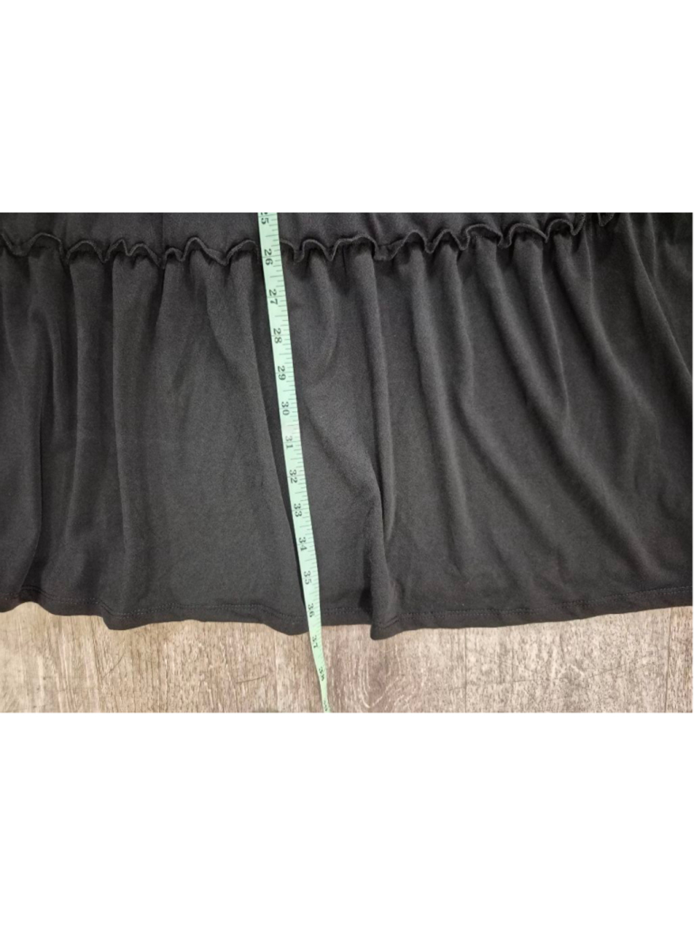 Women's LuLaRoe Annabelle Black Long Sleeve Tiered Dress 2X - Picture 8 of 8